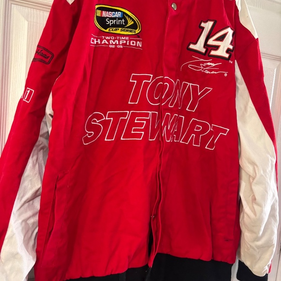 NASCAR Tony Stewart Office Depot #14 Race Car Racing Jacket Retro Size XXL - Picture 2 of 16
